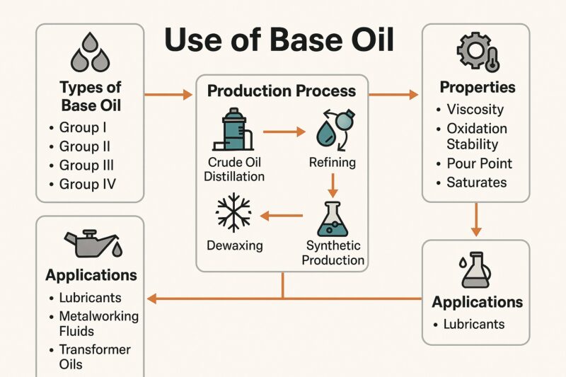 Use of Base Oil, base oil