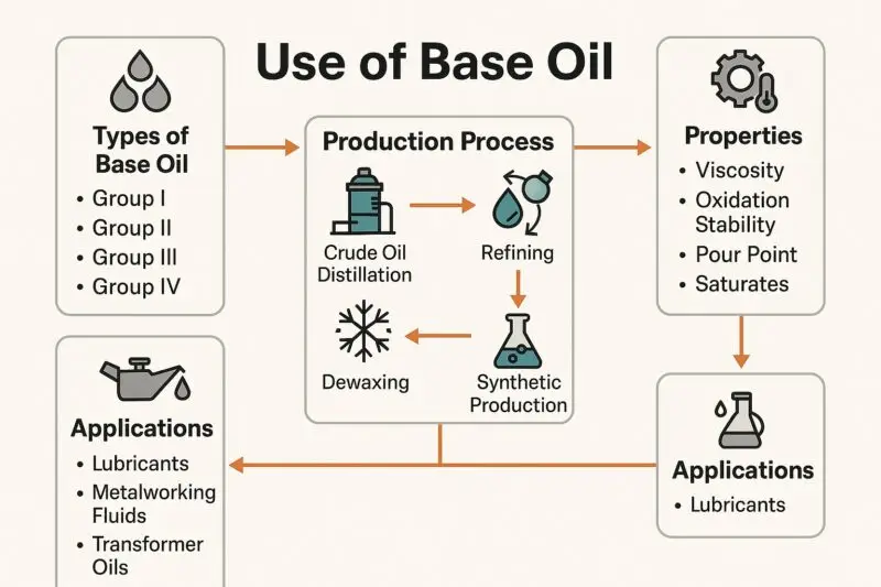 Use of Base Oil, base oil